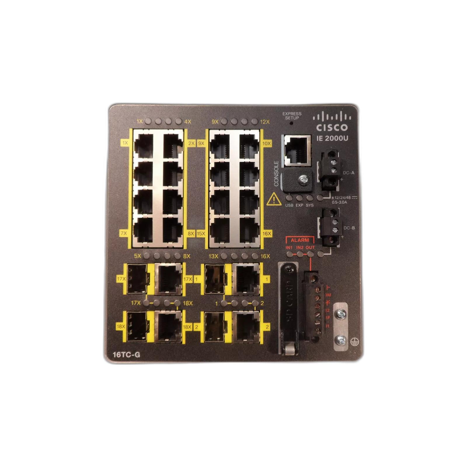 Cisco IE-2000U-16TC-G Cisco IE 2000U 16x10/100.2 FE SFP2 T/SFP GE ports with 1588