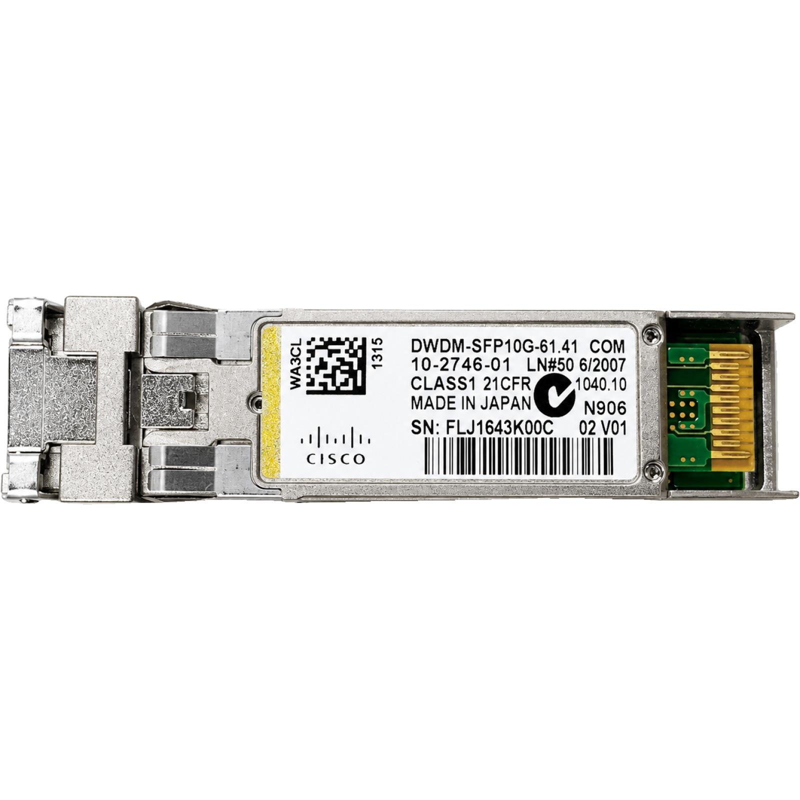 Cisco DWDM-SFP10G-61.41 10GBASE-DWDM 1561.41 nm SFP10G (100-GHz ITU grid)