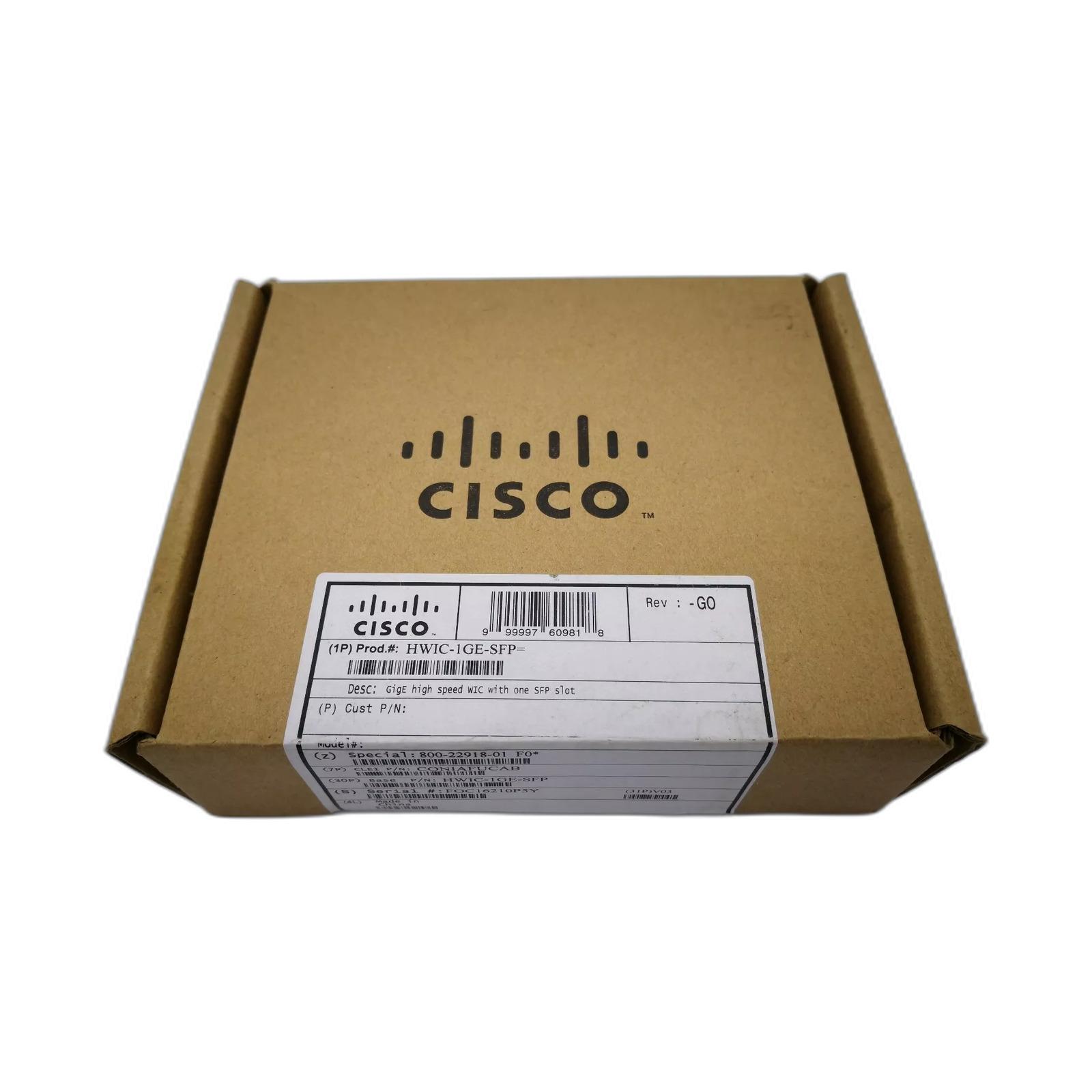 Cisco HWIC-1GE-SFP GigE high speed WIC with one SFP slot