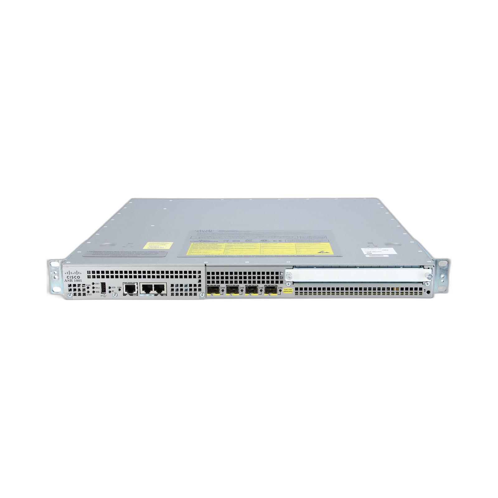 Cisco ASR1001 System,Crypto, 4 built-in GE, Dual P/S