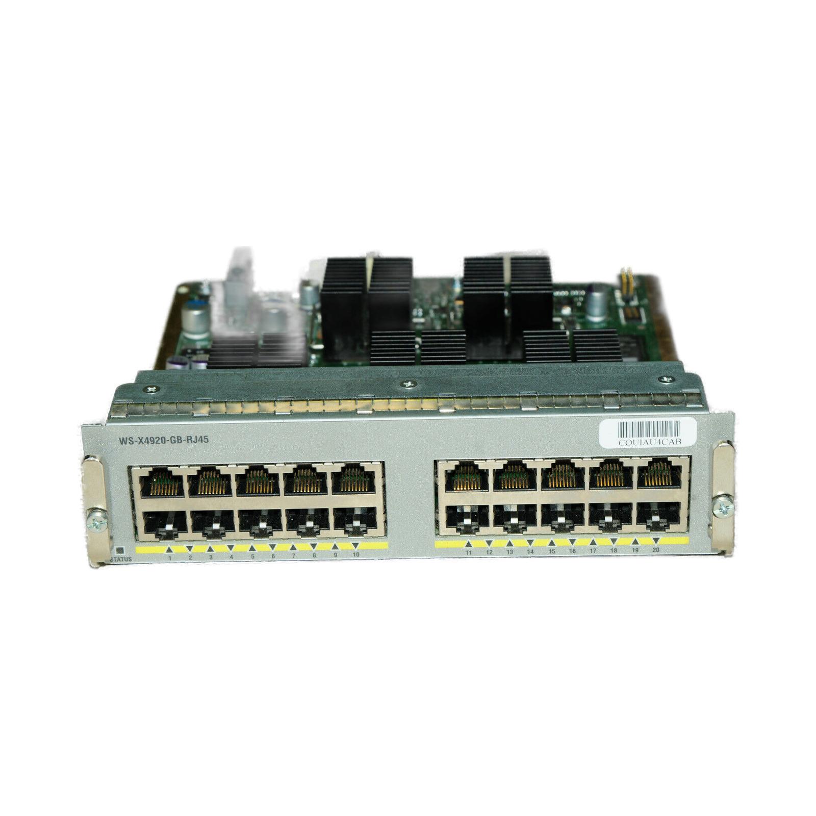 Cisco WS-X4920-GB-RJ45 20 port 10/100/1000 RJ45