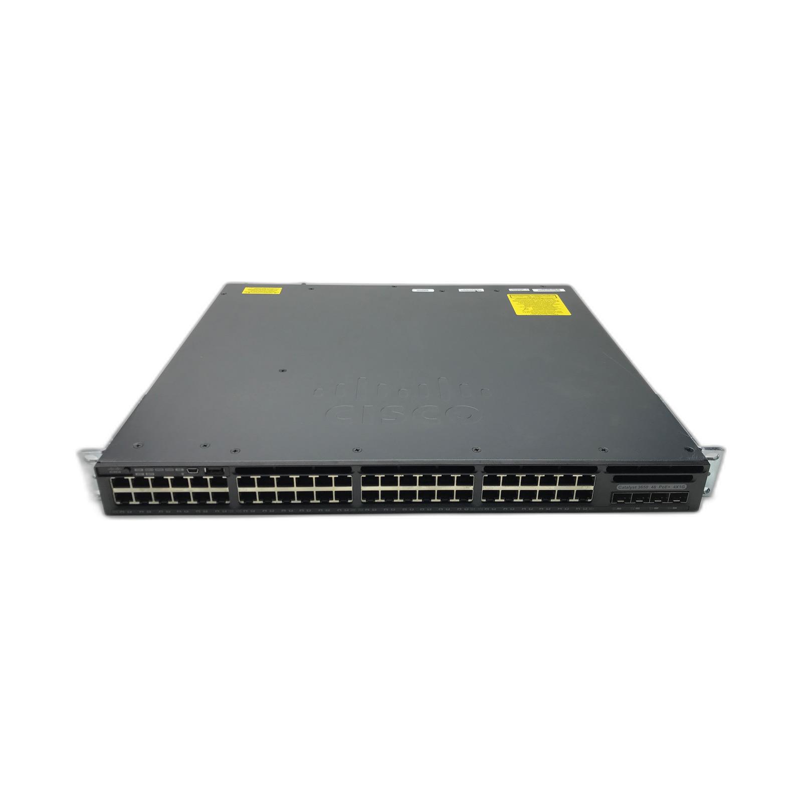 Cisco WS-C3650-48PS-S Cisco Catalyst 3650 48 Port PoE 4x1G Uplink IP Base