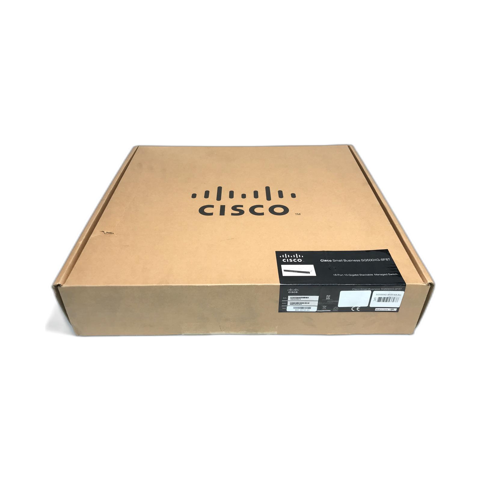 Cisco SG500XG-8F8T-K9 16-Port 10-Gigabit Stackable Managed Switch