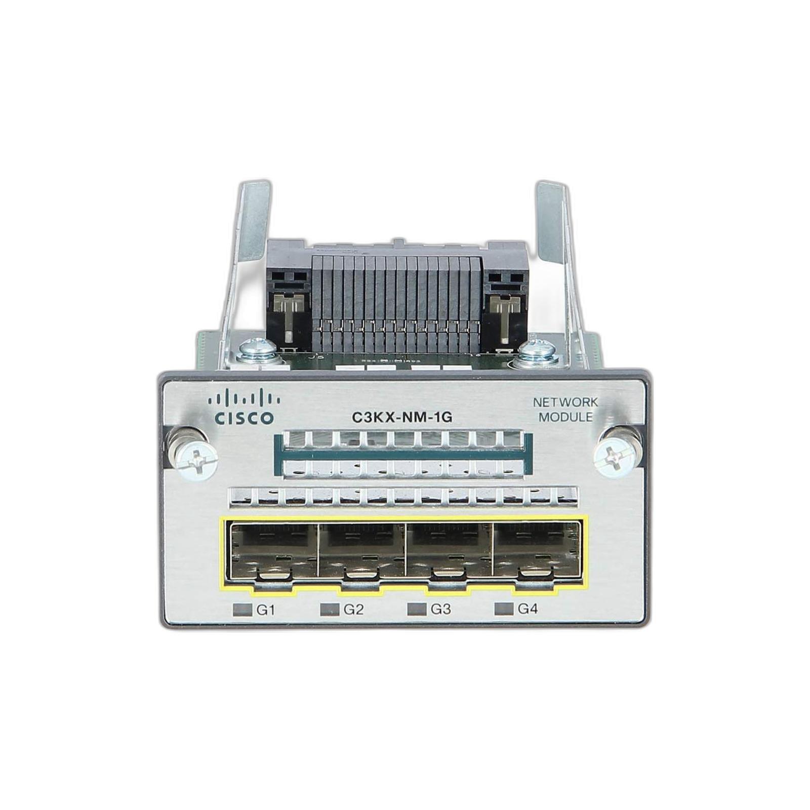 Cisco C3KX-NM-1G Catalyst 3K-X 1G Network Module option PID, Four GbE port network module