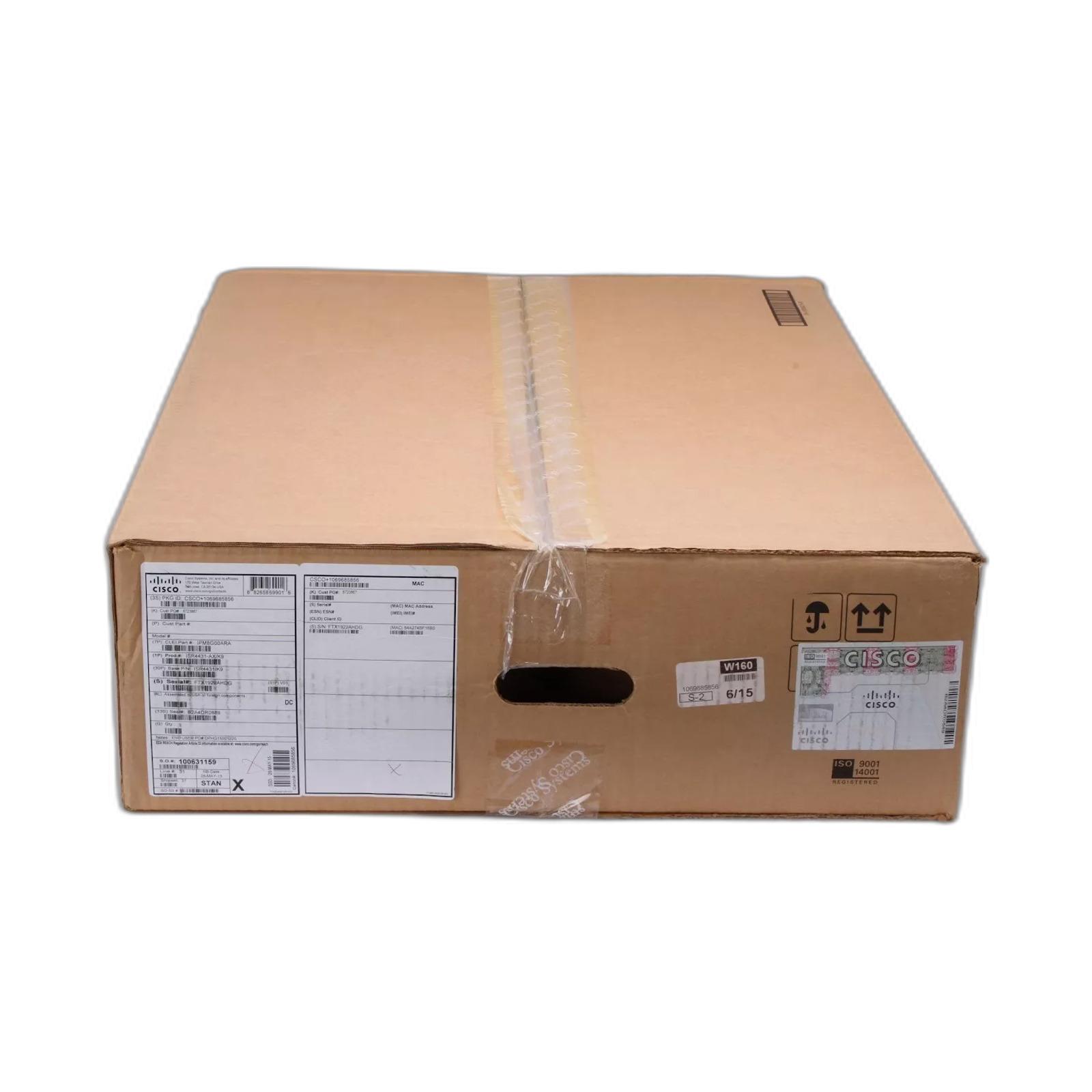 Cisco ISR4431/K9 Cisco ISR 4431 4GE 3NIM 8G FLASH 4G DRAM IPB