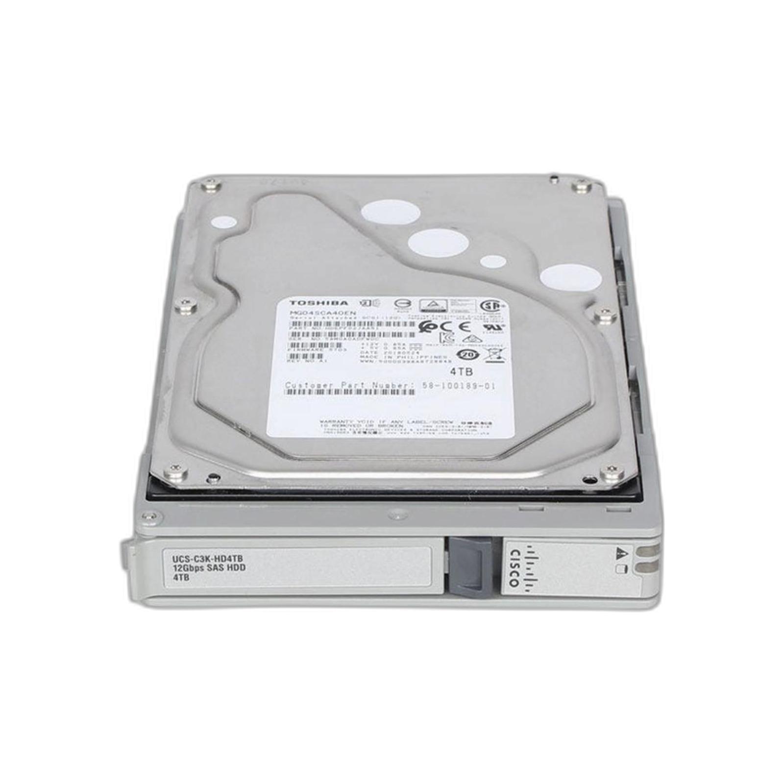 Cisco UCS-C3K-HD4TB Cisco UCS C3000 4TB NL-SAS 7200 RPM 12GB HDD W CARRIER- TOP LOAD