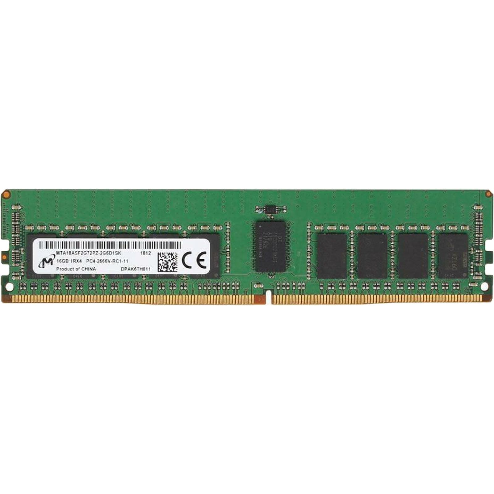 Micron MTA18ASF2G72PZ-2G6 16GB 1Rx4 2666 RDIMM Micron MTA18ASF2G72PZ-2G6