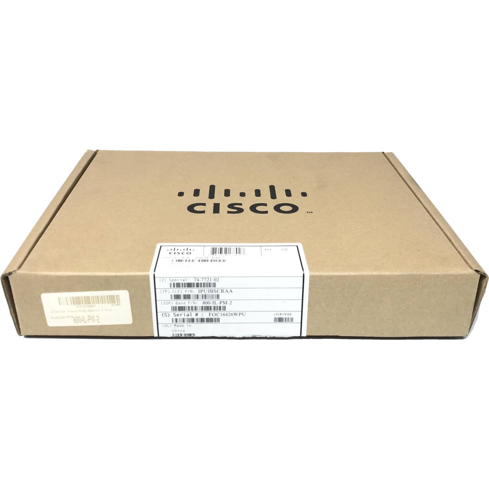 Cisco 800-IL-PM-2= Cisco 2 Port 802.3af compatible pwr module for 800 Series