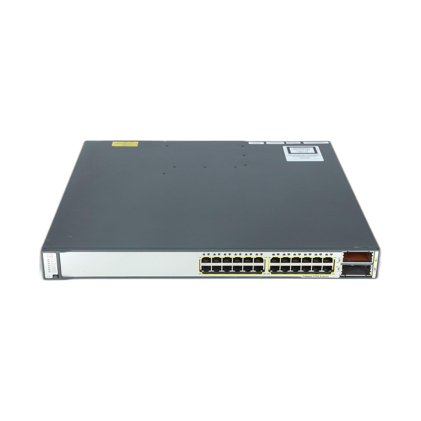Cisco WS-C3750E-24TD-S Catalyst 3750E 24 10/100/1000+2*10GE(X2),265W,IPB s/w