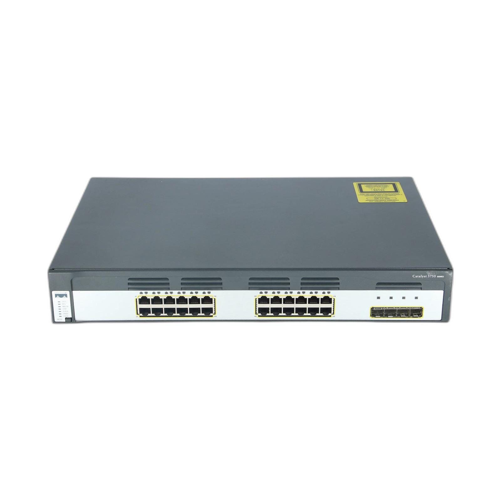 Cisco WS-C3750G-24TS-S Catalyst 3750 24 10/100/1000 + 4 SFP Std Multilayer