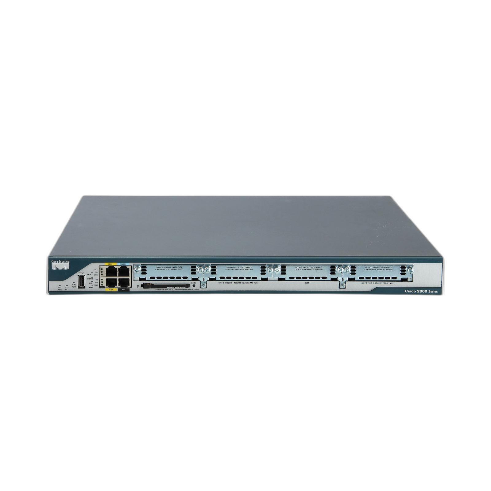 Cisco C2801-VSEC-SRST/K9 2801 VSEC Bundle with PVDM2-8 - FL-SRST-24 - Adv IP Serv - 64F/256D