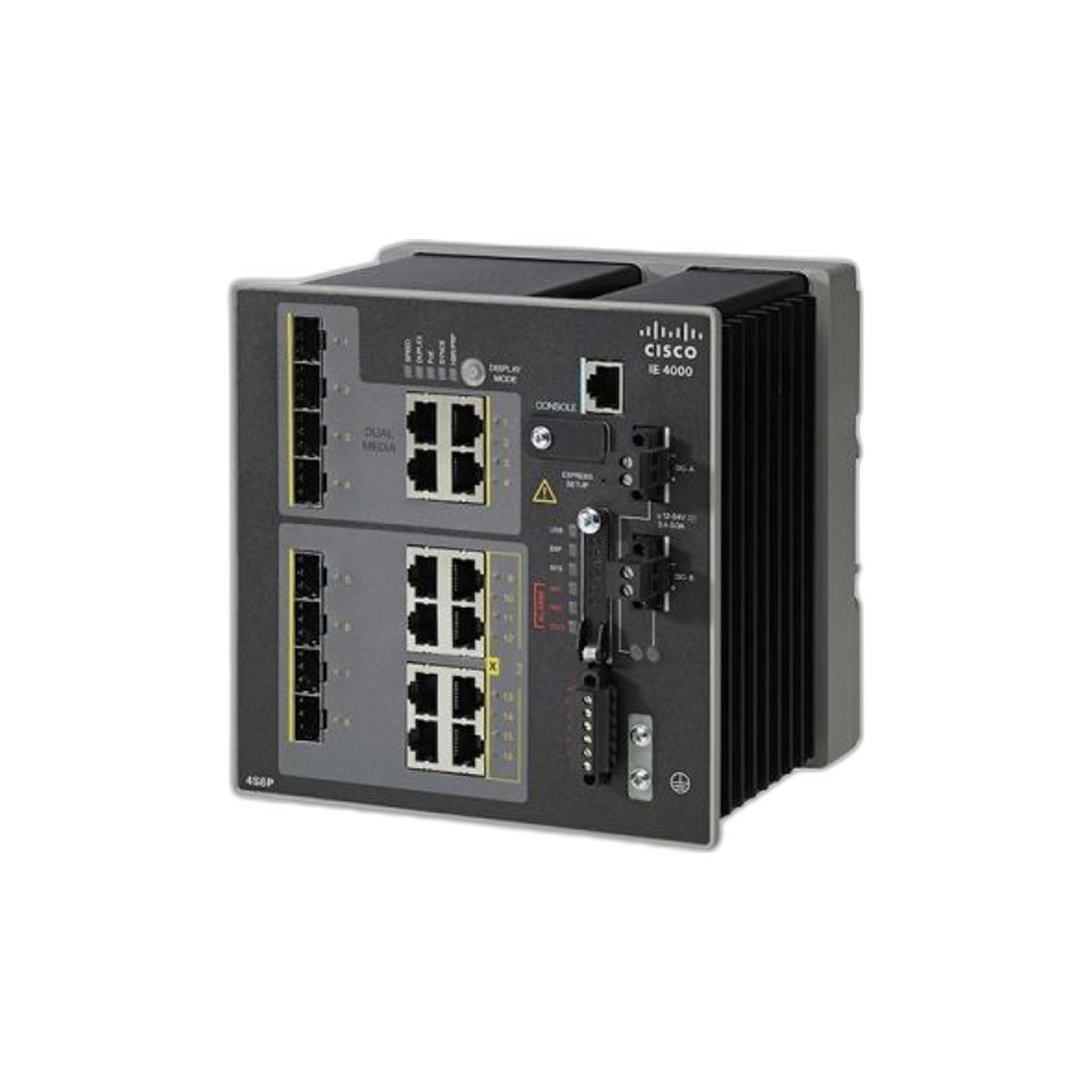 Cisco IE-4000-4S8P4G-E Cisco IE 4000 4 X SFP 100M WITH 8 X POE 4 X 1G COMBO LAN BASE