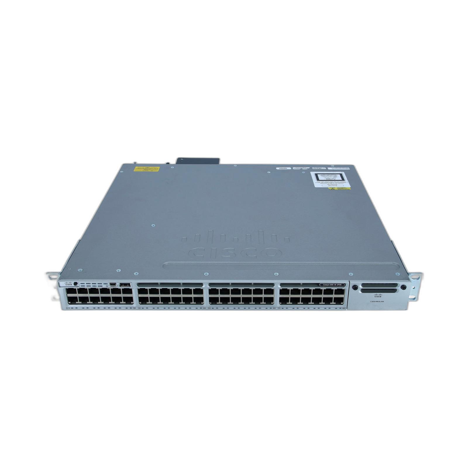 Cisco WS-C3850-48U-L Catalyst 3850-48U-L Switch 1.000 Mbps 48-Port 1 HE Rack-Modul