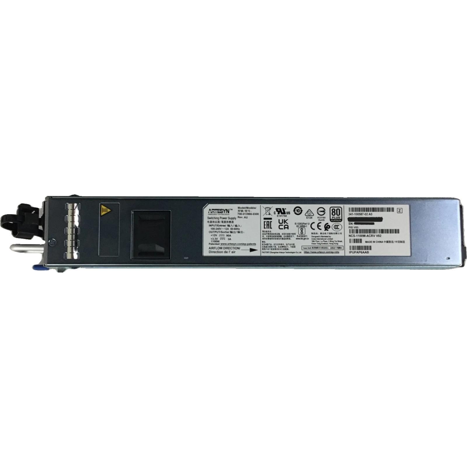 Cisco NCS-1100W-ACRV Power supply - hot-plug / redundant (plug-in module) - 1100 Watt - for Network Convergence System 5501 SE Chassis, 55A1