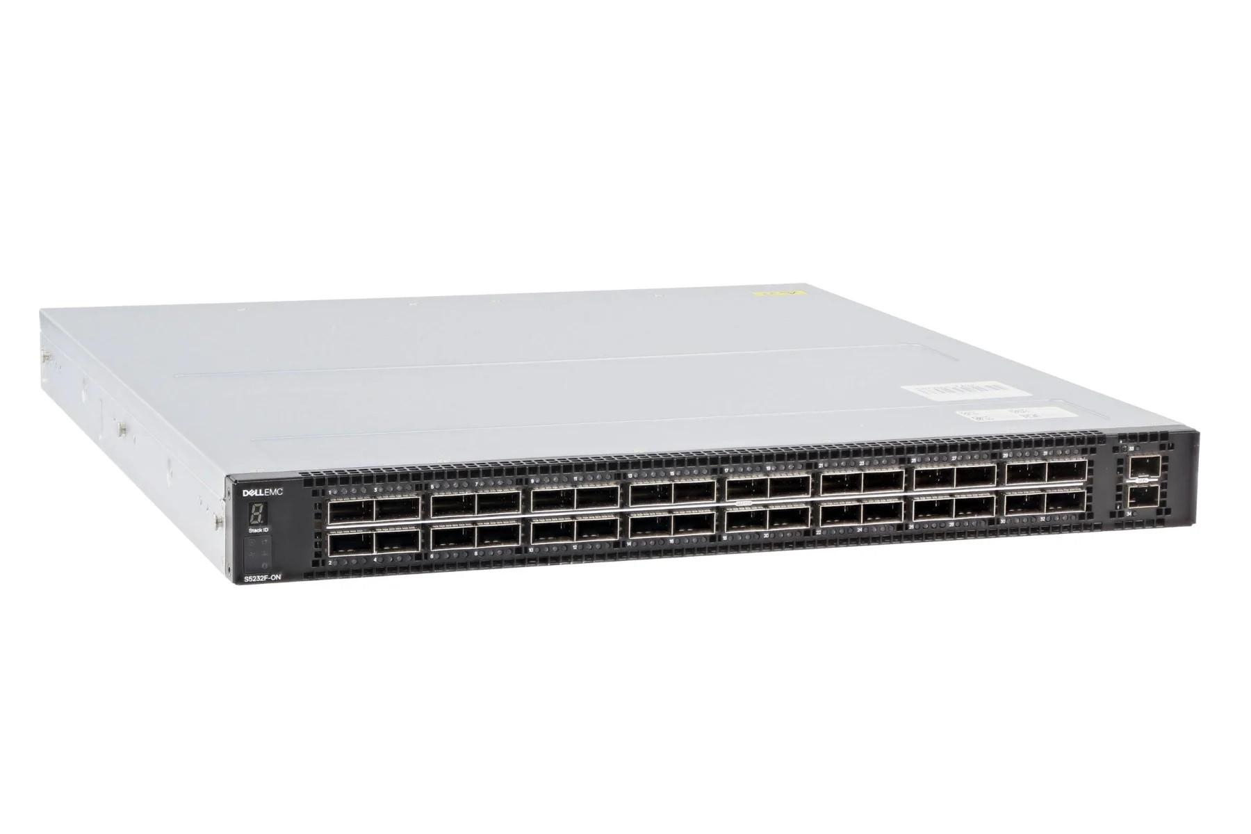 Dell S5232F-ON 1U, multilayer switch with 32x 100 GbE QSFP28 ports and 2x 10 GbE SFP+ ports, incl. OS