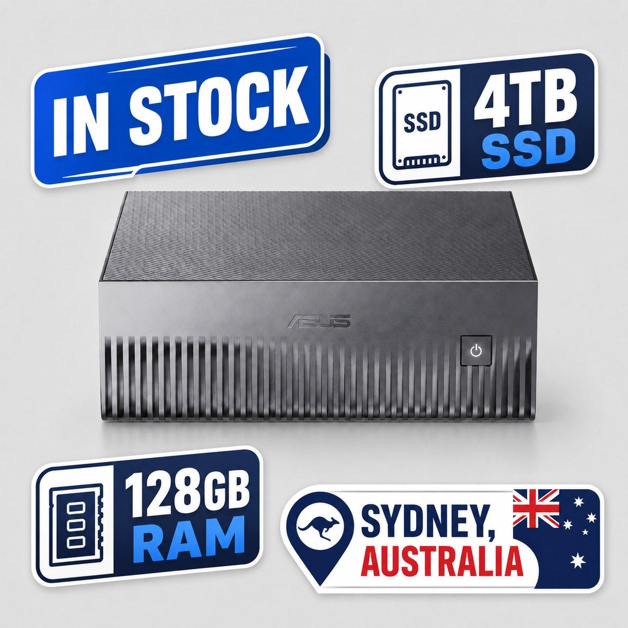 GX10-GG0016BN ASUS Ascent GX10 Mini Desktop AI Supercomputer – NVIDIA GB10 Grace Blackwell 128GB/4TB