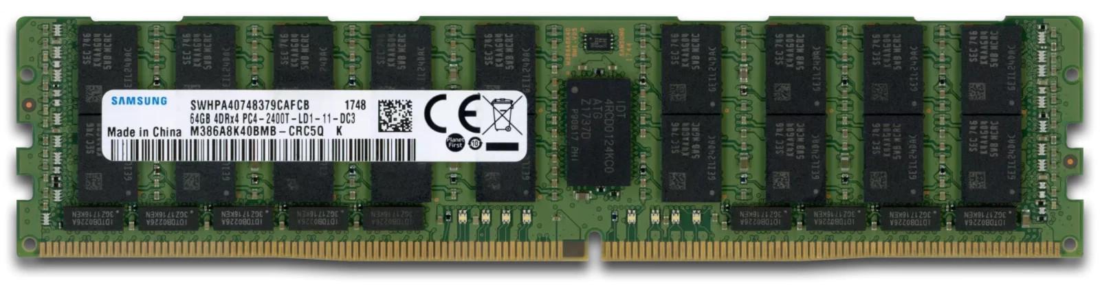 Samsung M386A8K40BMB-CRC 64GB 4DRx4 2400 LRDIMM Samsung M386A8K40BMB-CRC