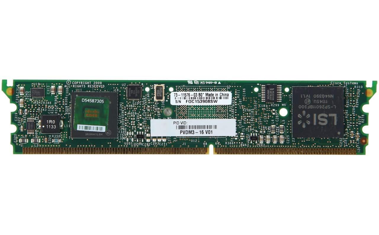 Cisco PVDM3-16 16-channel high-density voice and video DSP module