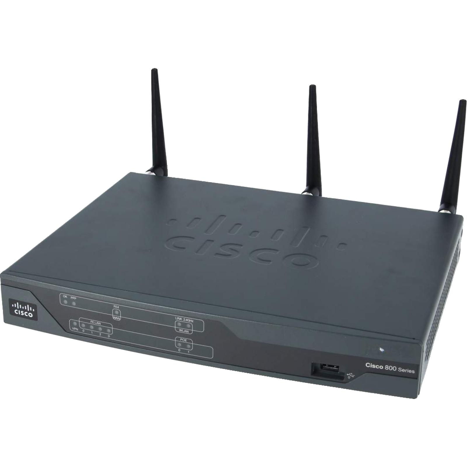 Cisco CISCO891W-AGN-A-K9 Cisco 891 GigaE SecRouter w/ 802.11n a/b/g FCC Comp