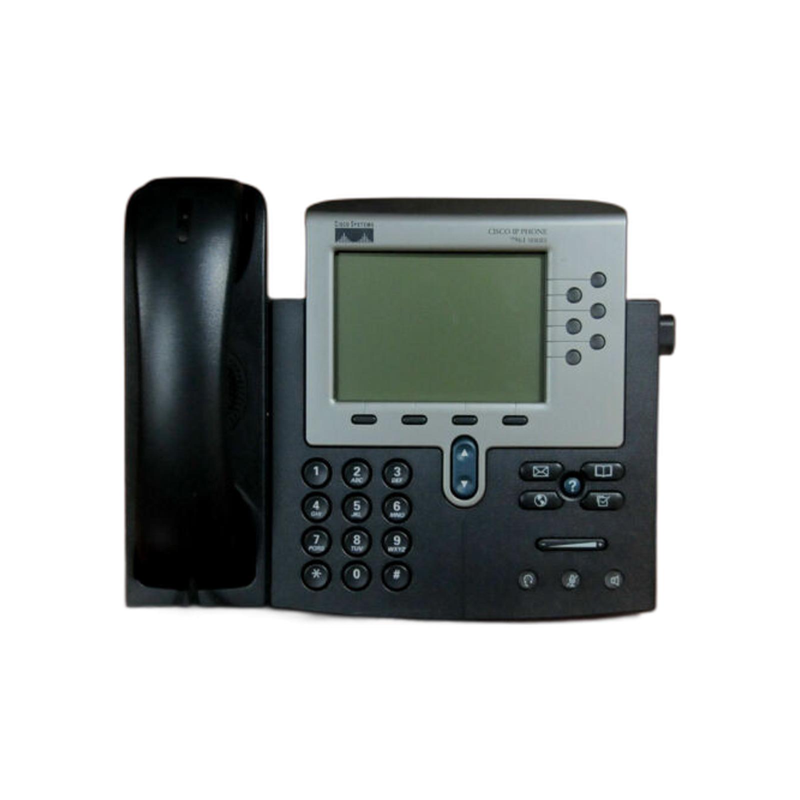 CP-7961G-254905477125 Cisco Unified IP Phone 7961G 6-Line Grayscale VoIP Desk Phone