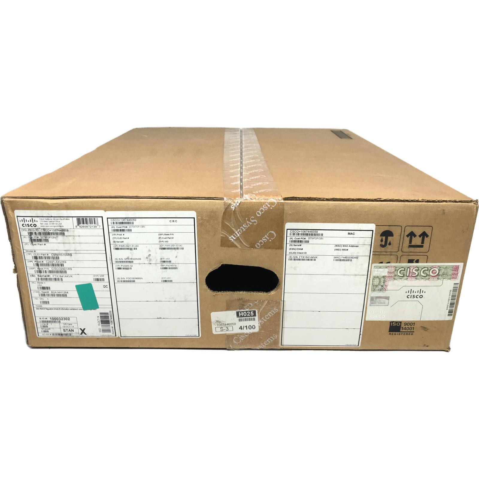 Cisco C2921-AXV/K9 C2921-AXV/K9