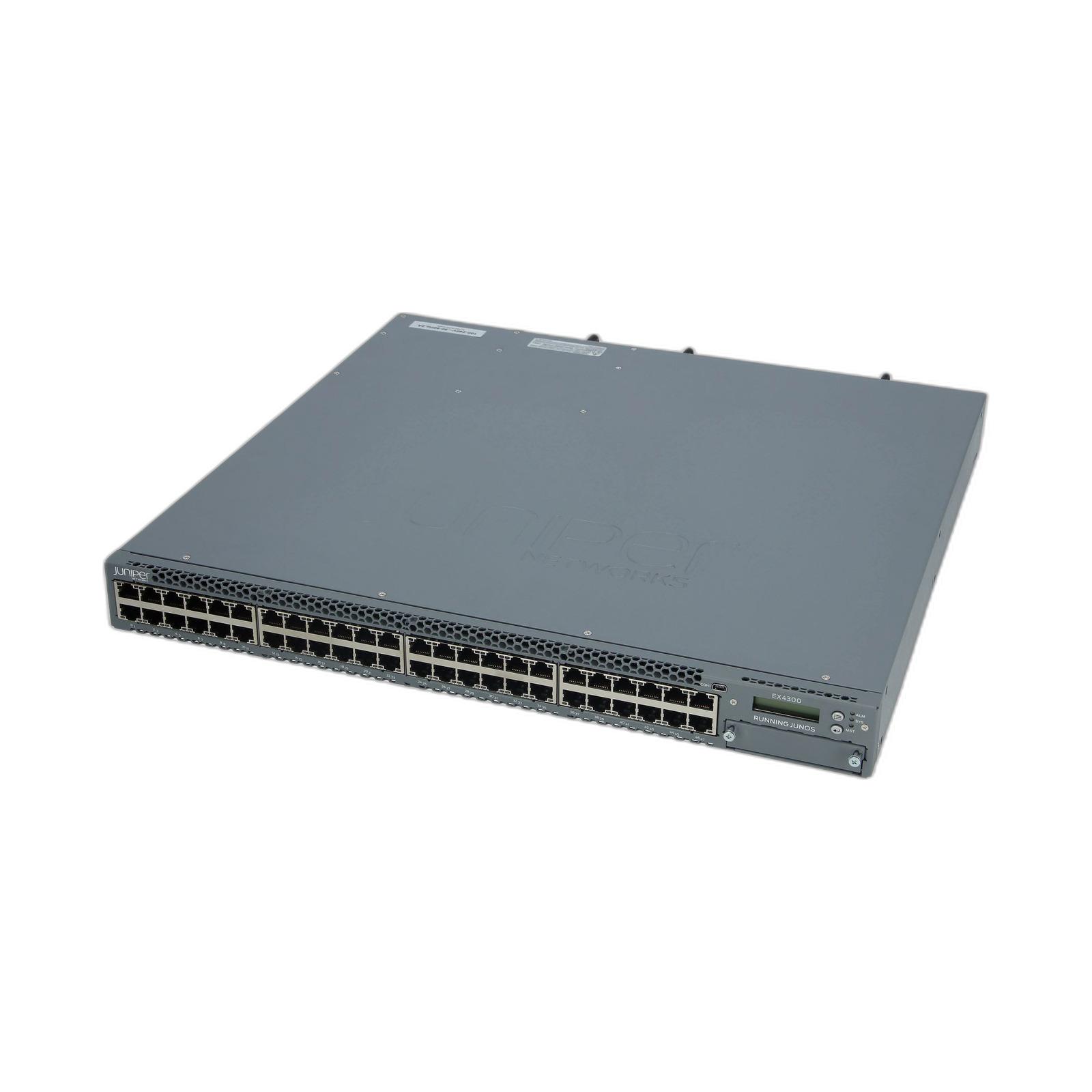 Juniper EX4300-48T Juniper EX4300,48-port 10/100/1000BaseT AC-AFO;40GE QSFP+order sep.f.V-Ch