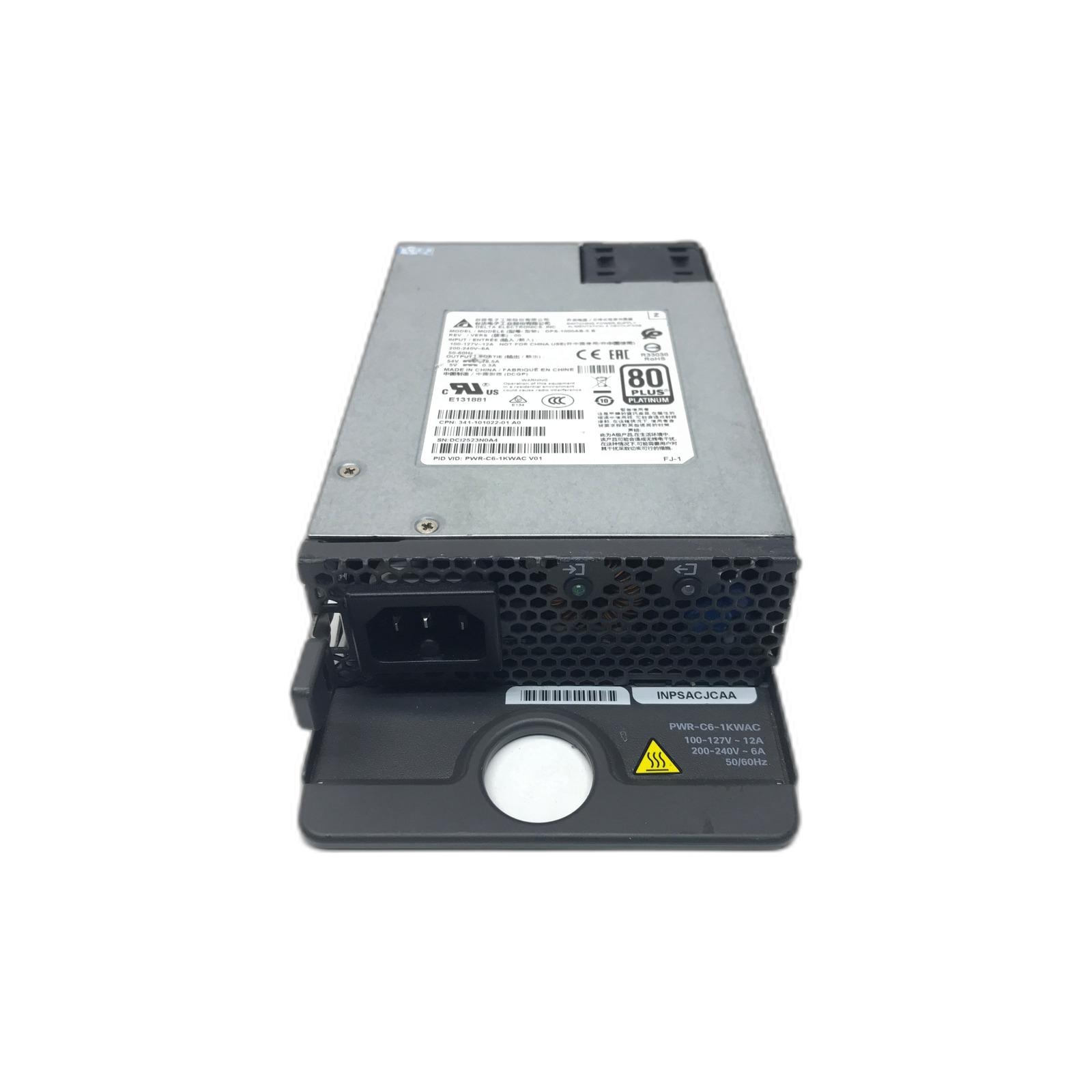 Cisco PWR-C6-1KWAC 1KW AC Config 6 Power Supply, Refurbished, PWR-C6-1KWAC