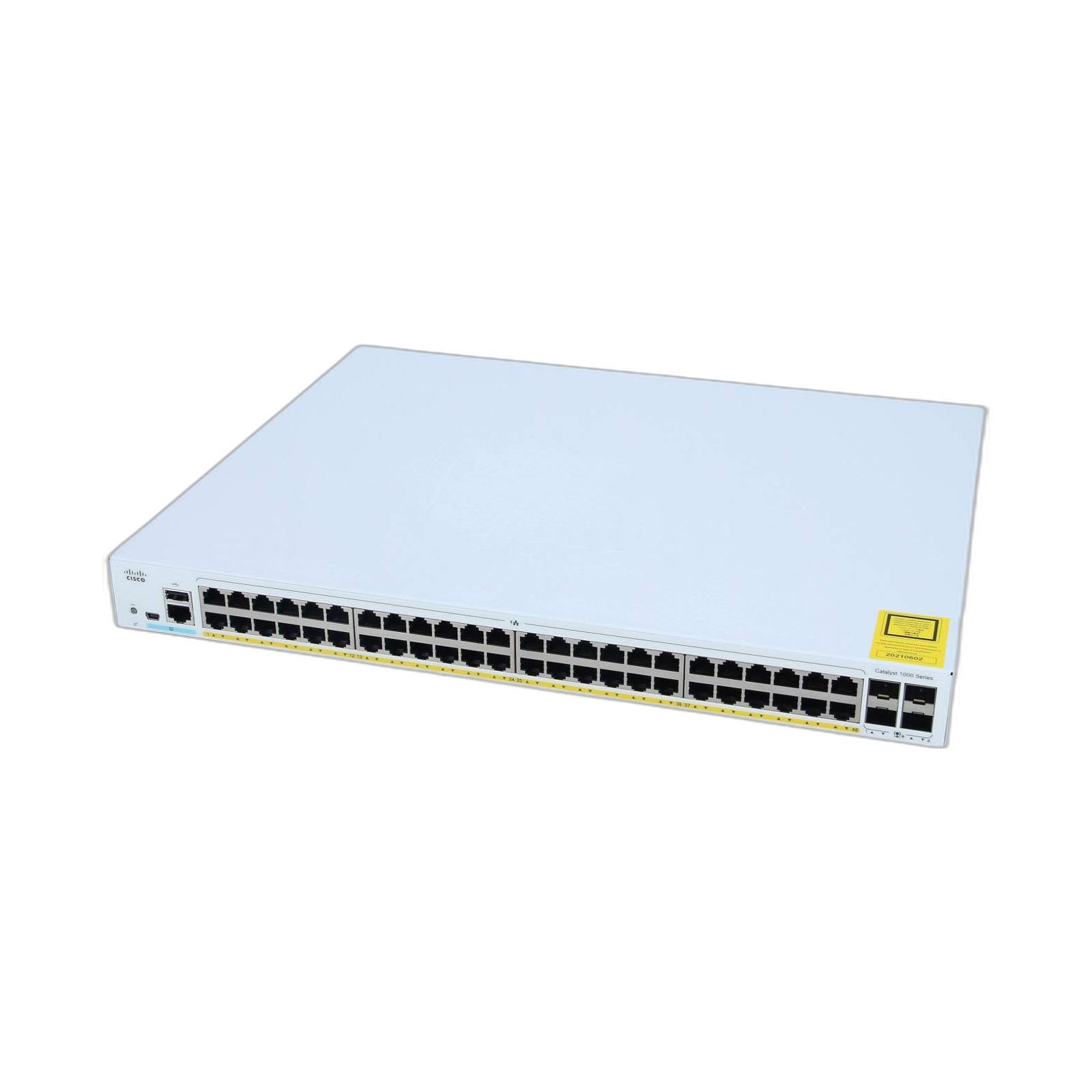 Cisco C1000-48P-4X-L Cisco Catalyst 1000-48P-4X-L - switch - 48 ports - managed - rack-mountable
