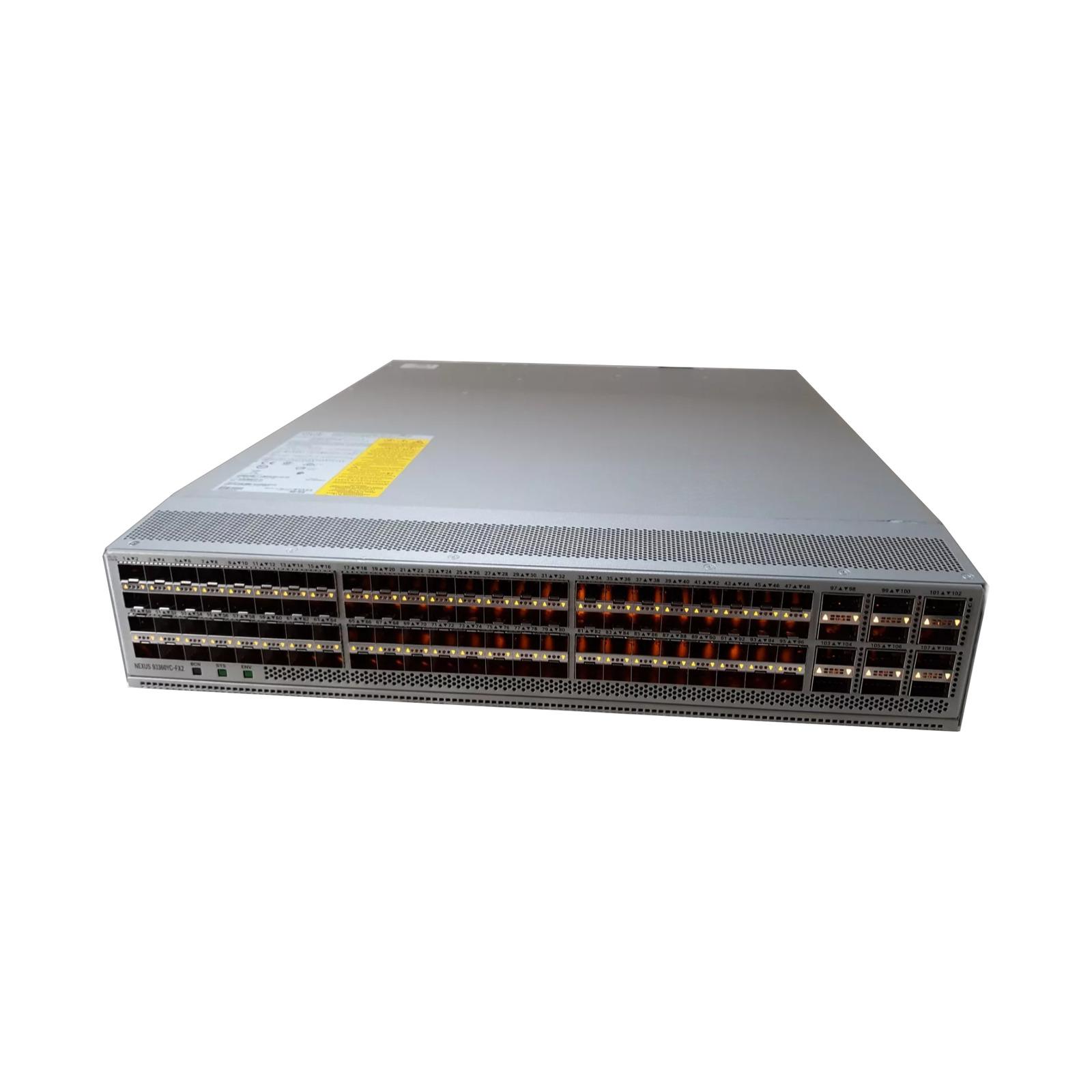 Cisco N9K-C93360YC-FX2 Cisco PYP:NEXUS 9300 W/ 96P 1/10/25G. 12P 100G. MA