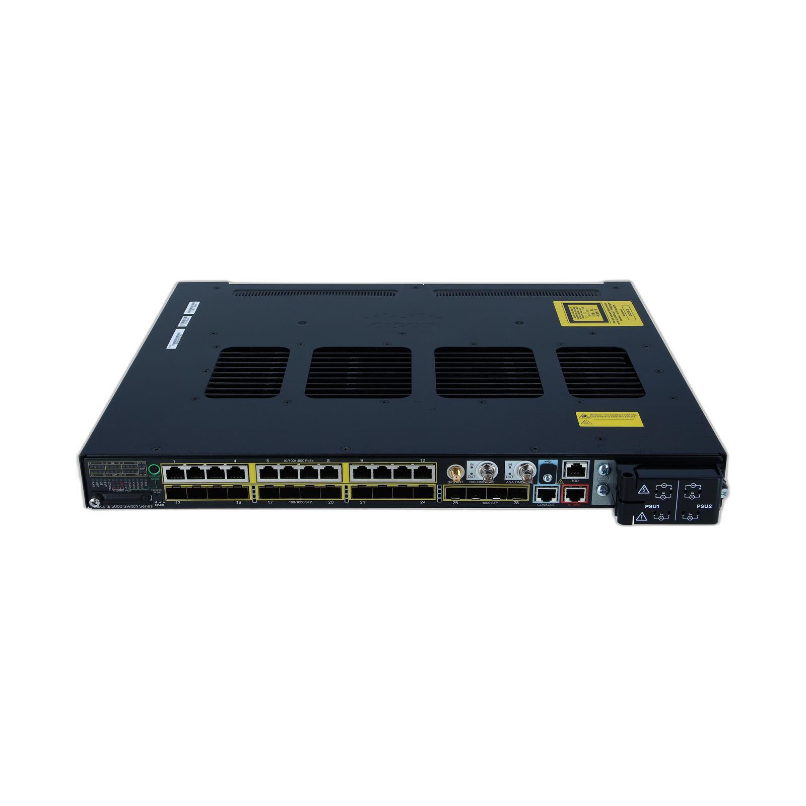 Cisco IE-5000-16S12P Cisco IE5000 16x1G SFP and 12x10/100/1000 LAN BASE