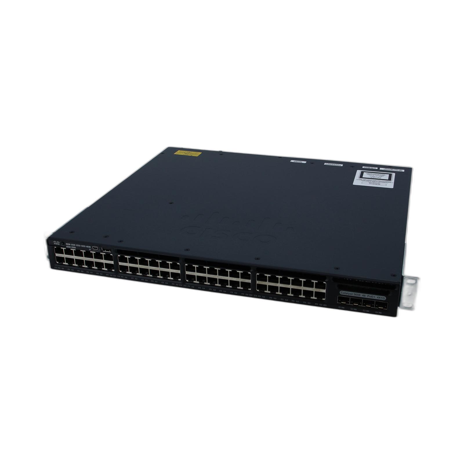 Cisco WS-C3650-48PS-L Cisco Catalyst 3650 48 Port PoE 4x1G Uplink LAN Base