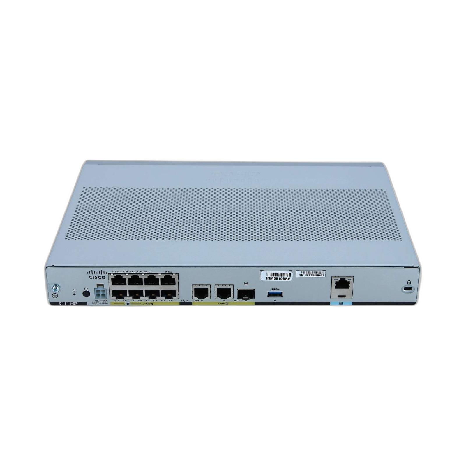 C1111-8P-HSEC-VPERF Cisco ISR 1100 8-Port Integrated Services Router with HSEC and Performance License