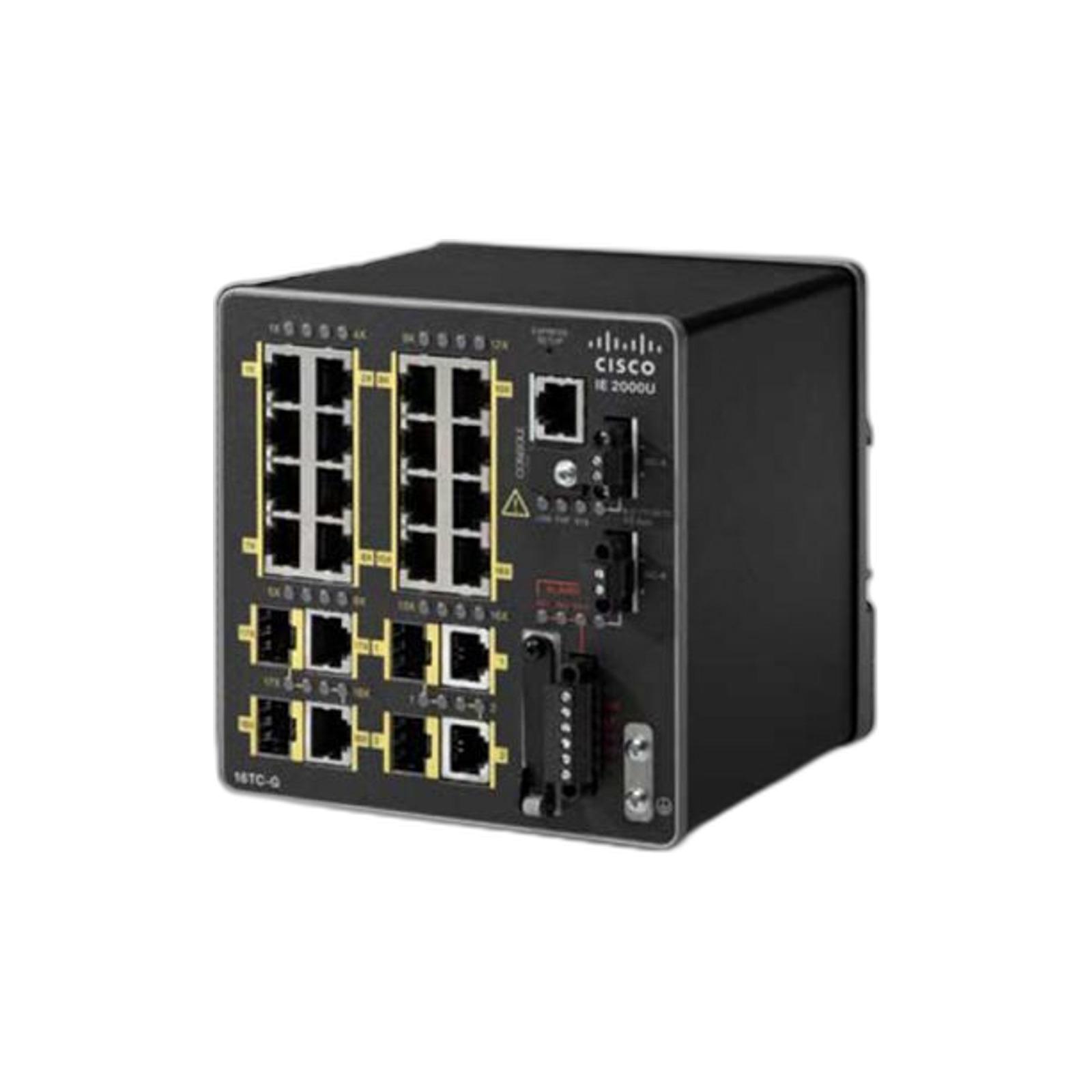 Cisco IE-2000U-16TC-GP Cisco IE2000U WITH 16FE COPPER PORTS AND 2GE COMBO (LAN BASE)