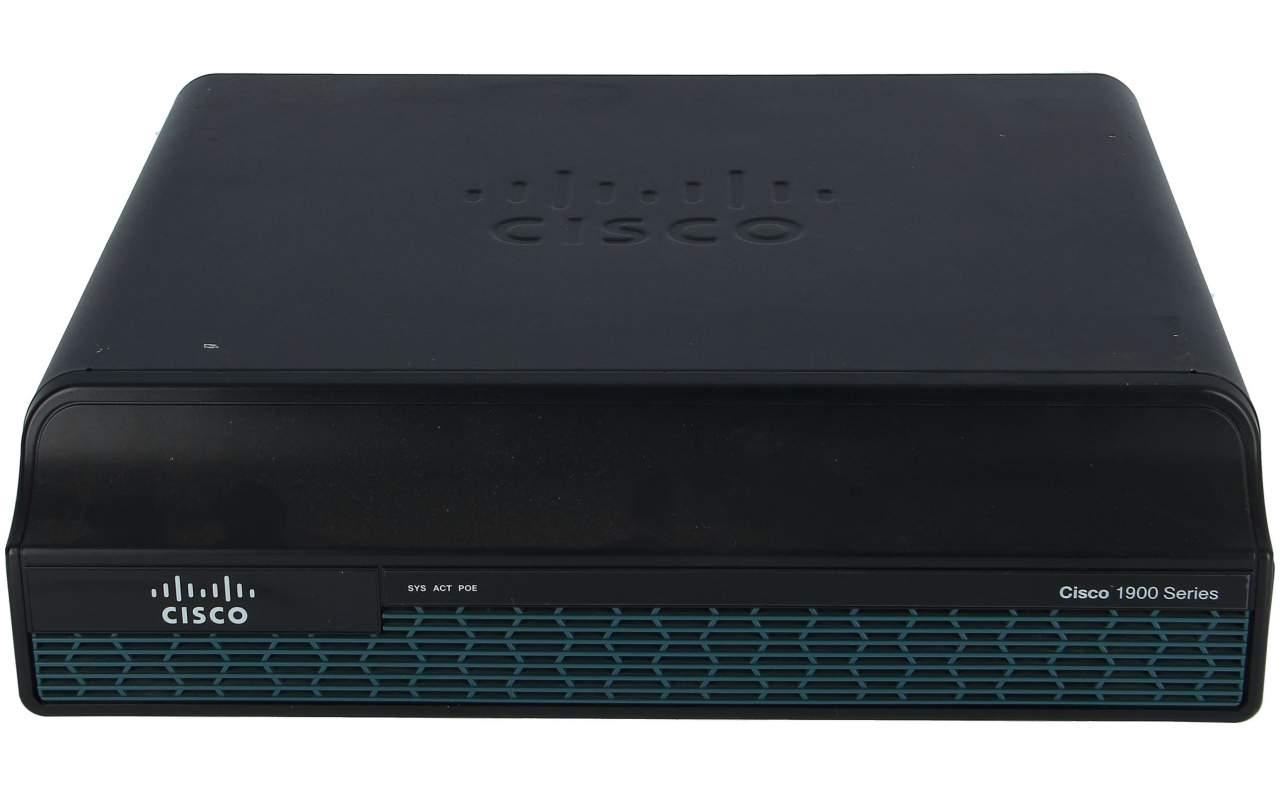 Cisco CISCO1941/K9 Cisco 1941 w/2 GE,2 EHWIC slots,256MB CF,512MB DRAM,IP Base Test