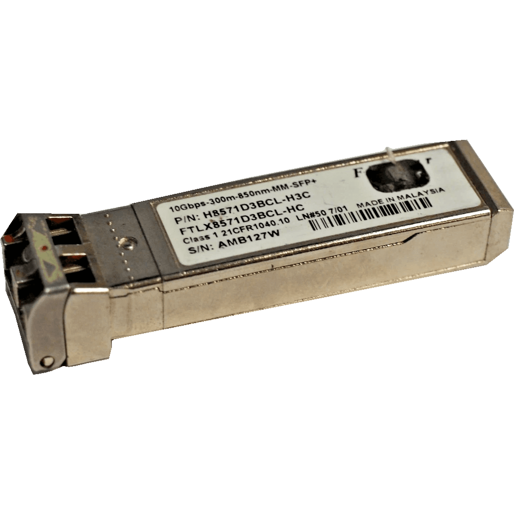 Hewlett Packard Enterprise FTLX8571D3BCL-H3C HPE Finisar 850NM SFP+ Tranceiver 10GBASE-SR/S - Transceiver