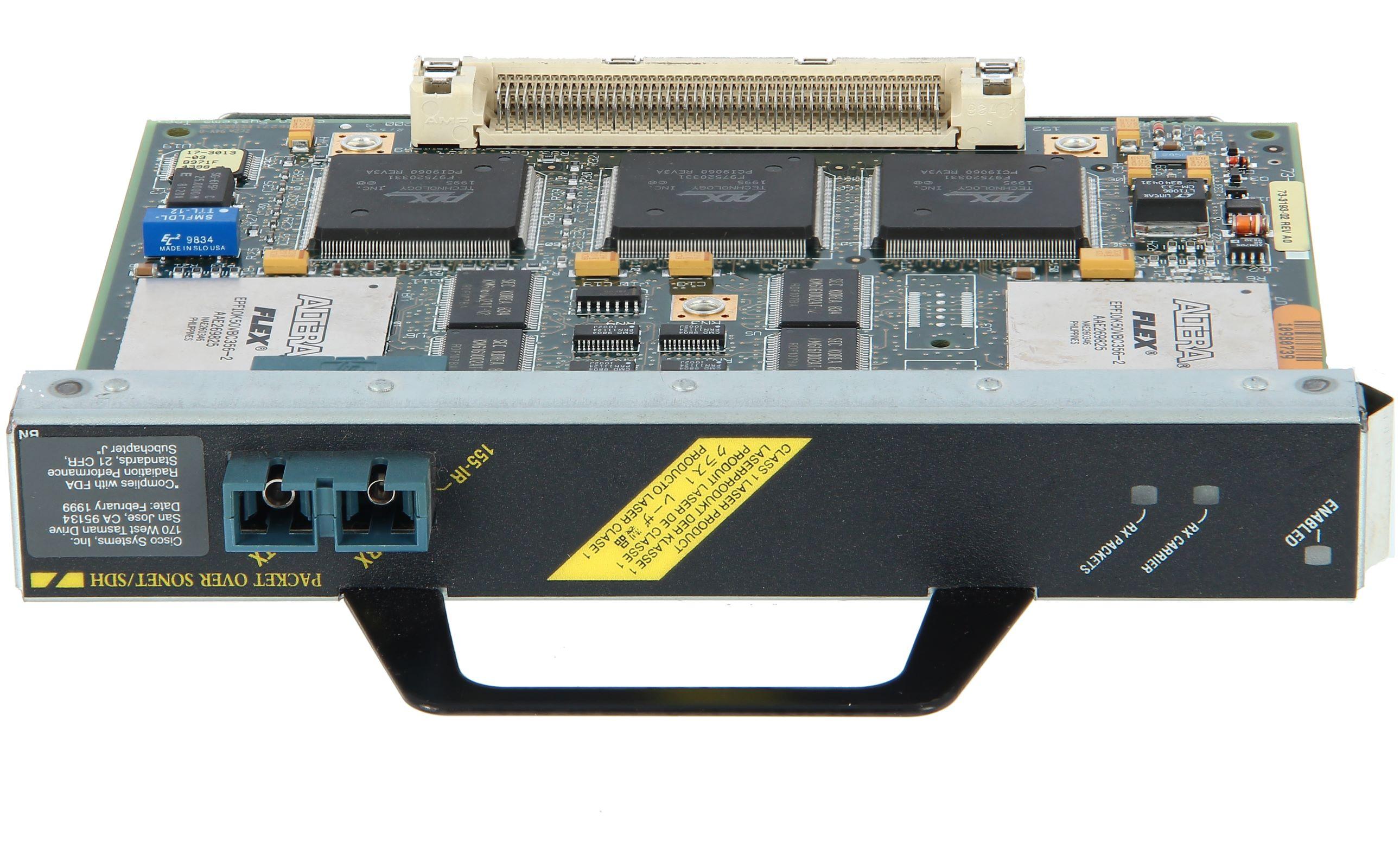 Cisco PA-POS-OC3SMI 1-Port Packet/SONET OC3c/STM1 Singlemode (IR) Port Adapter