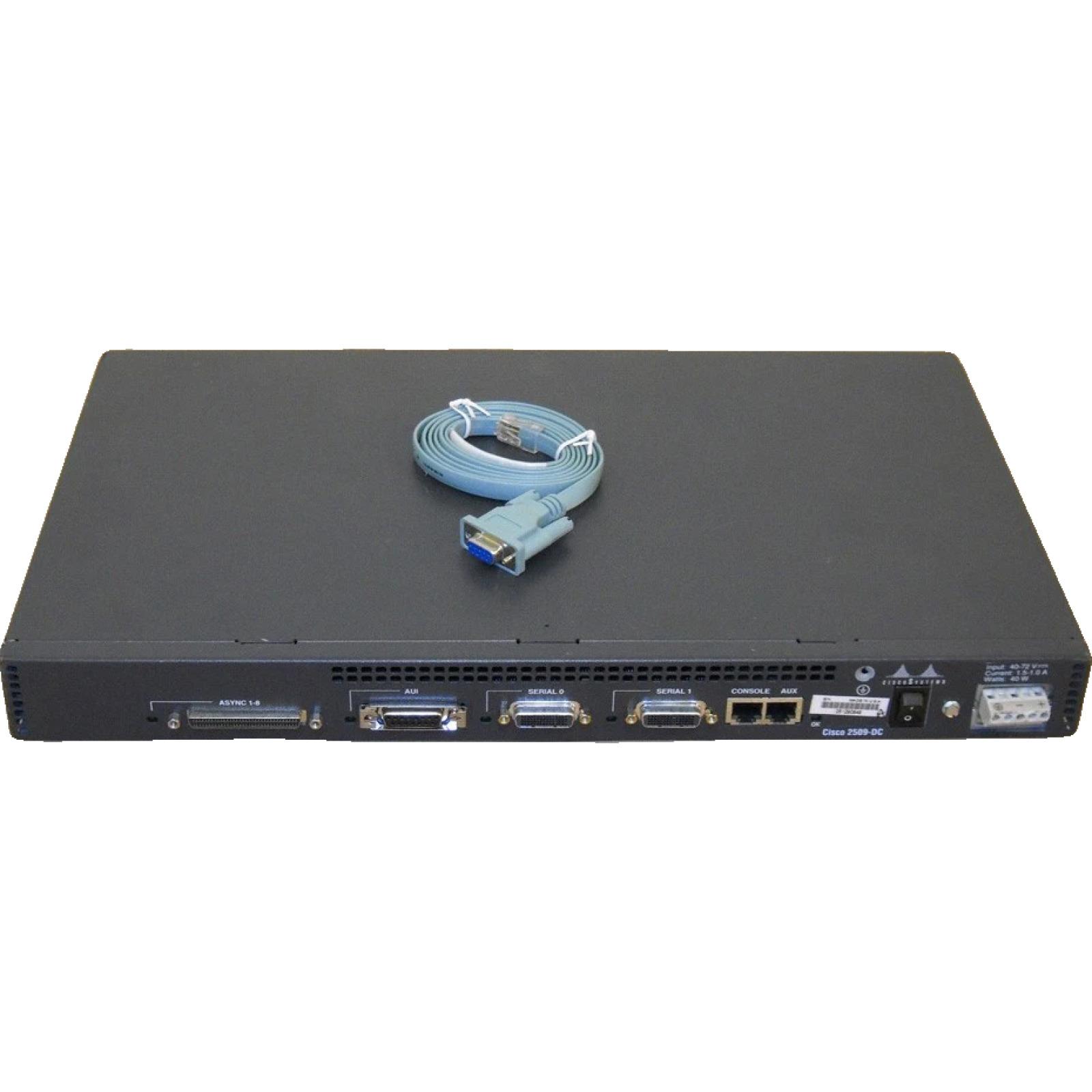 Cisco CISCO2509-DC Access Server 2509 Ethernet/Dual Serial/8 Async-DC