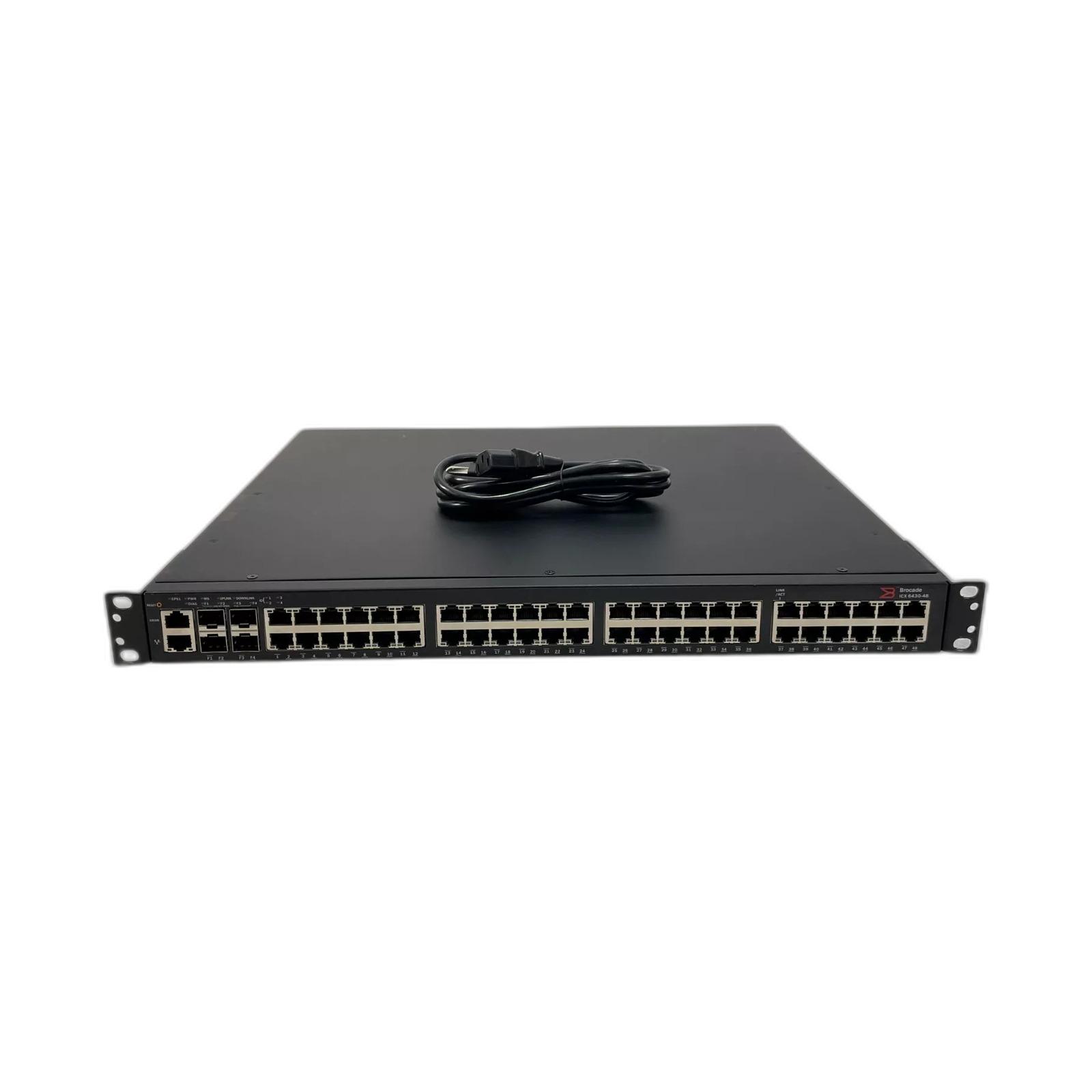 Brocade ICX6430-48 48-port 1G Switch, 4 x 1G SFP Uplink/Stacking Ports