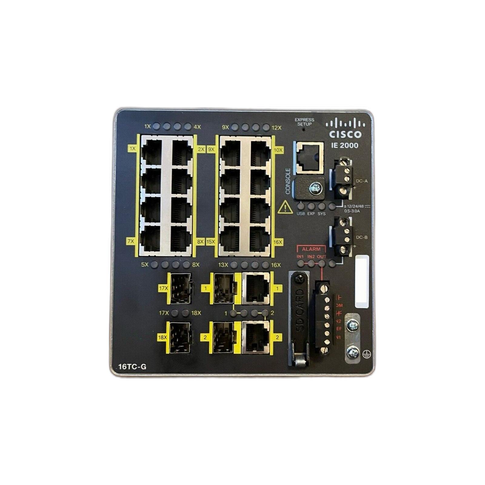 Cisco IE-2000-16TC-G-E Cisco IE 16 10/1002 FE SFP+2 T/SFP BASE WITH