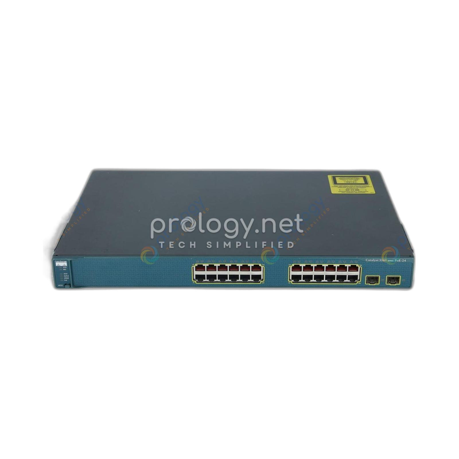 Cisco WS-C3560-24PS-S Catalyst 3560 24 10/100 PoE + 2 SFP Standard Image
