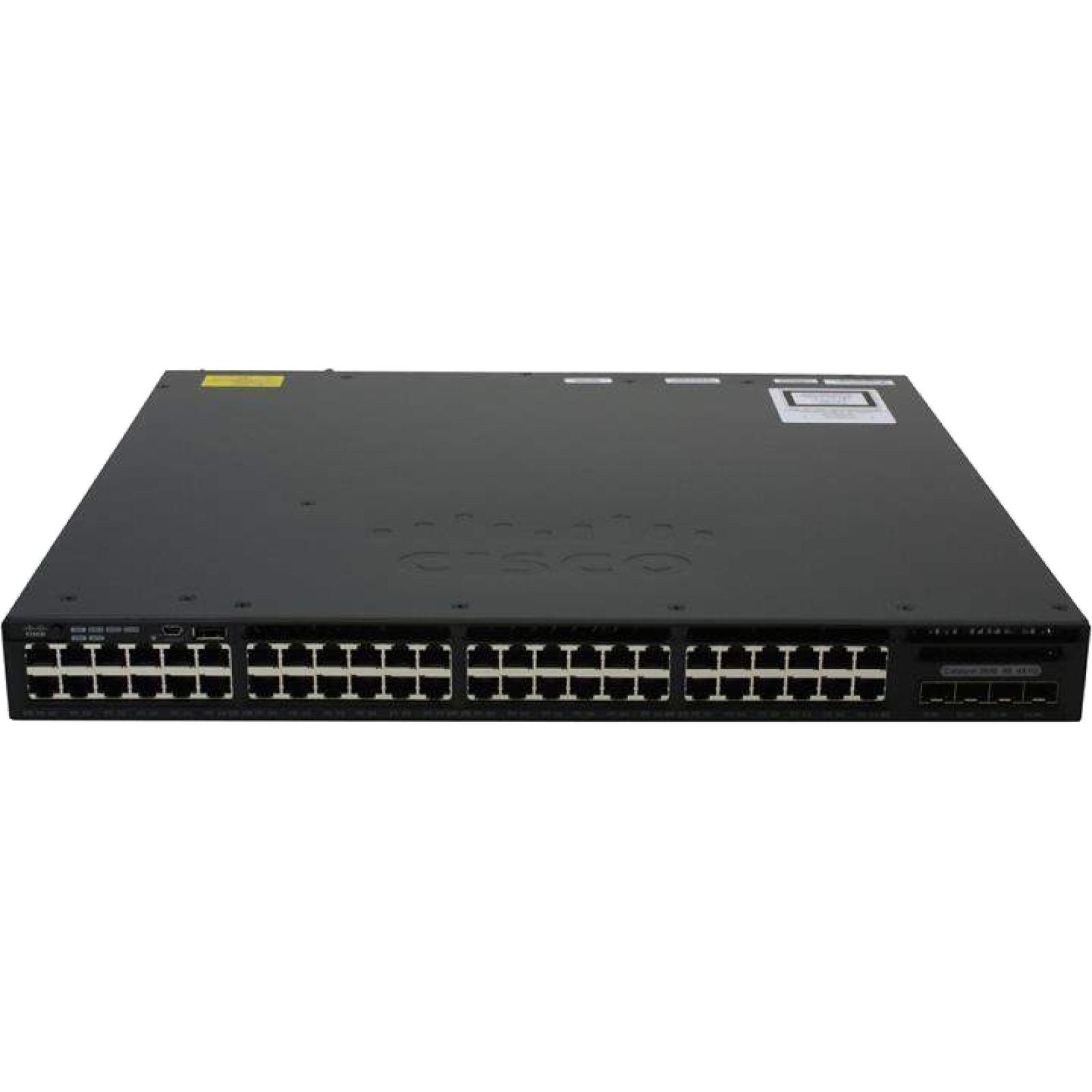 Cisco WS-C3650-48FWD-S Catalyst 3650 48 Port FPoE 2x10G Uplink w/5 AP licenses IPB