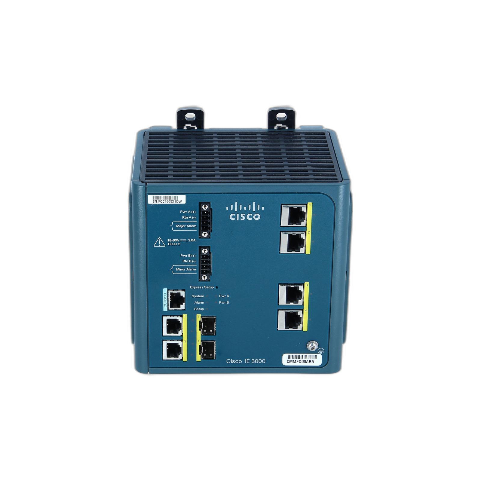 Cisco IE-3000-4TC-E Industrial Ethernet 3000 Series Switch 100 Mbps 4-Port