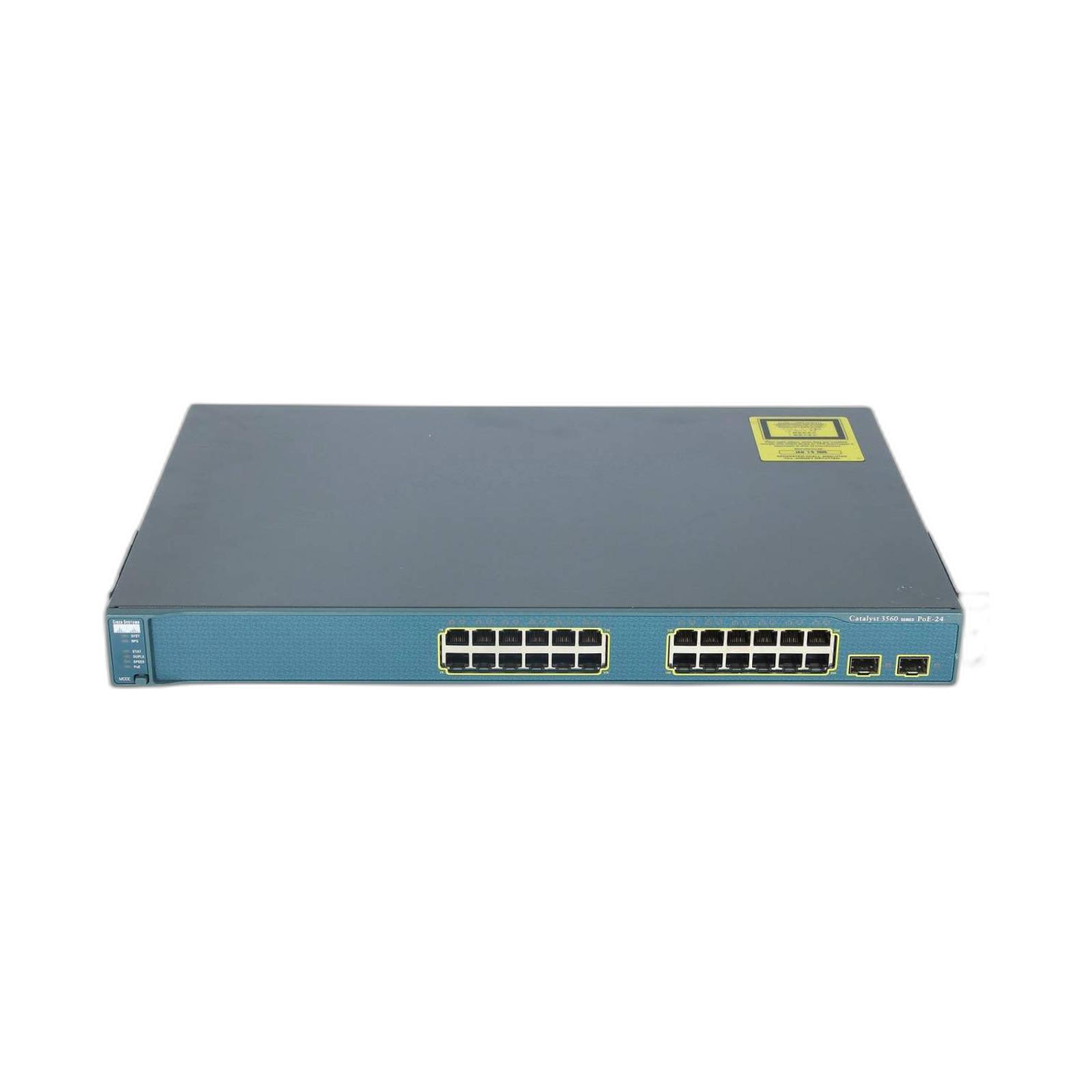Cisco WS-C3560-24PS-E Catalyst 3560 24 10/100 PoE + 2 SFP Enhanced Image