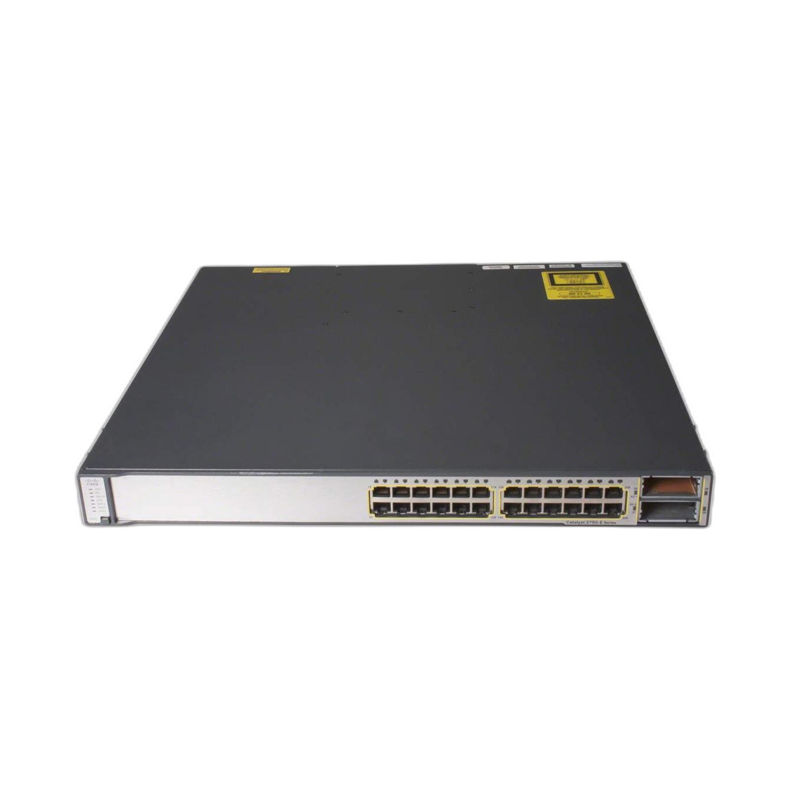 Cisco WS-C3750E-24PD-S Catalyst 3750E 24 10/100/1000 PoE+2*10GE(X2),750W,IPB s/w