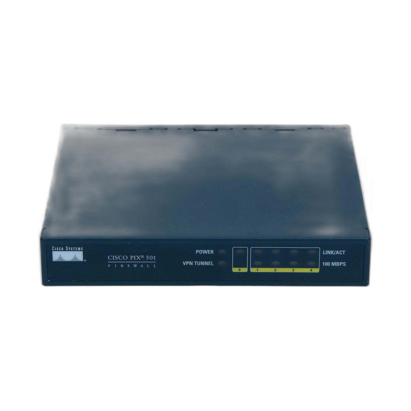 Cisco PIX-501 501 CHASSIS (CHASSIS SOFTWARE 1FE + 4 FE PORT SWITCH) Firewall (Hardware)