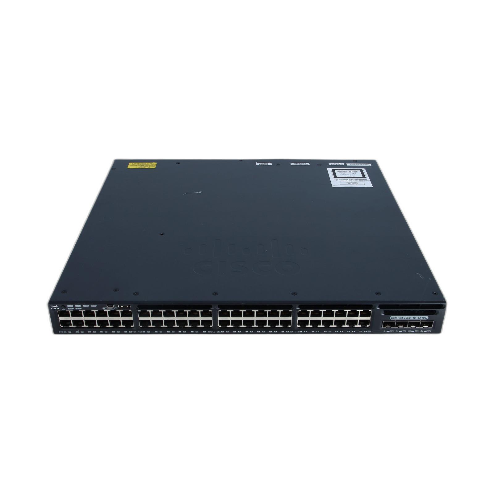 Cisco WS-C3650-48TQ-S Cisco Catalyst 3650 48 Port Data 4x10G Uplink IP Base