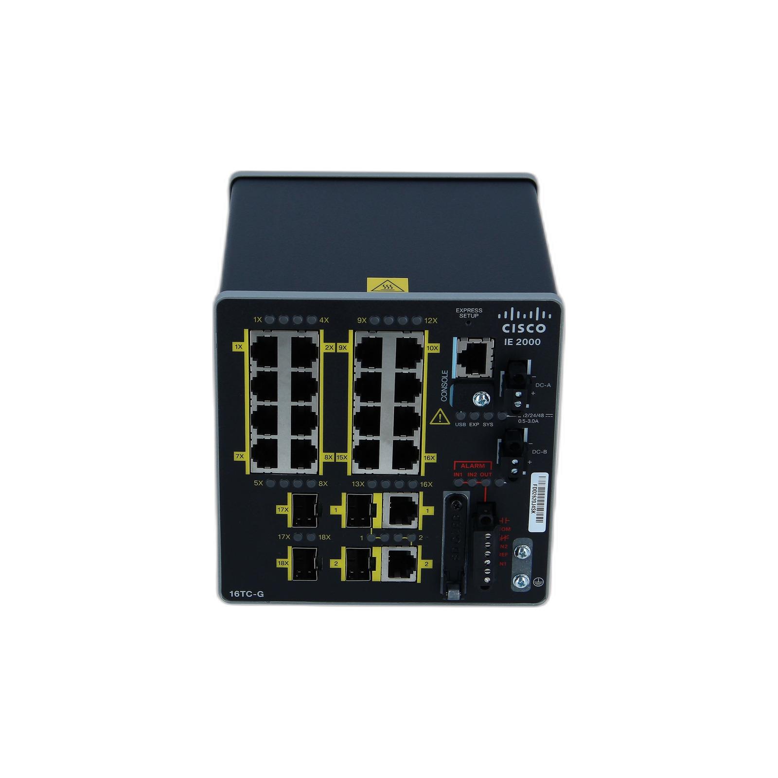 Cisco IE-2000-16TC-G-N Cisco IE 16 10/100.2 FE SFP+2 T/SFP Base with 1588 + NAT