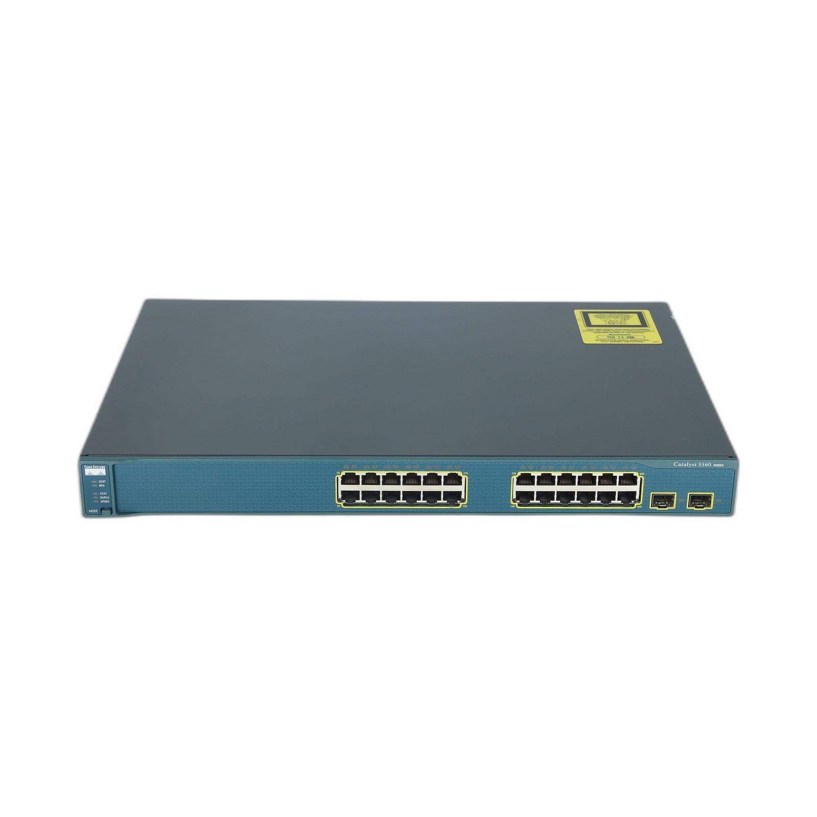 Cisco WS-C3560-24TS-S Catalyst 3560 24 10/100 + 2 SFP Standard Image