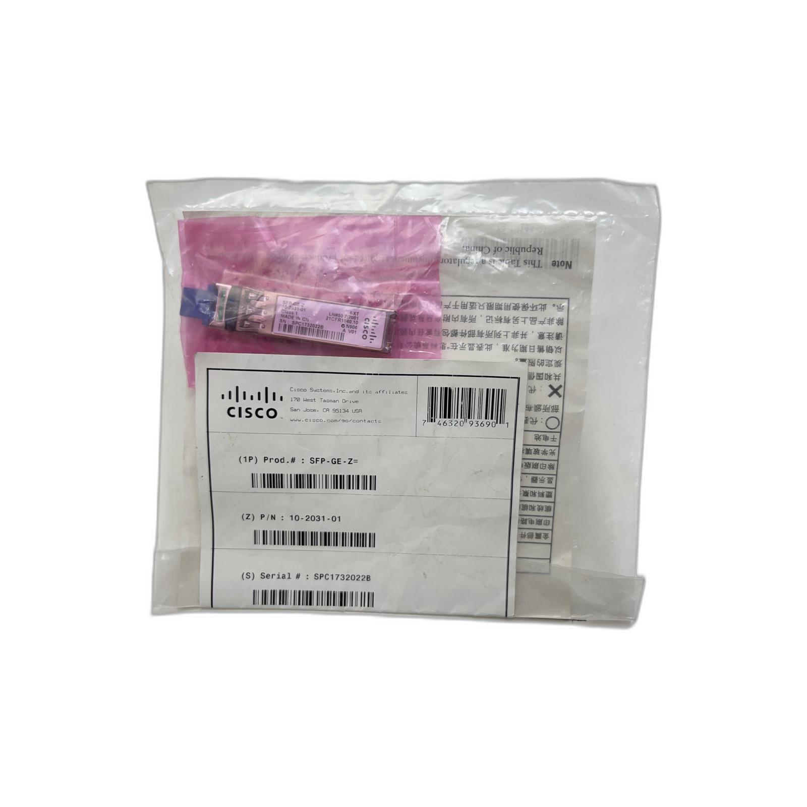 Cisco SFP-GE-Z SFP (mini-GBIC) transceiver module GigE 1000Base-ZX LC single-mode up to 70 km