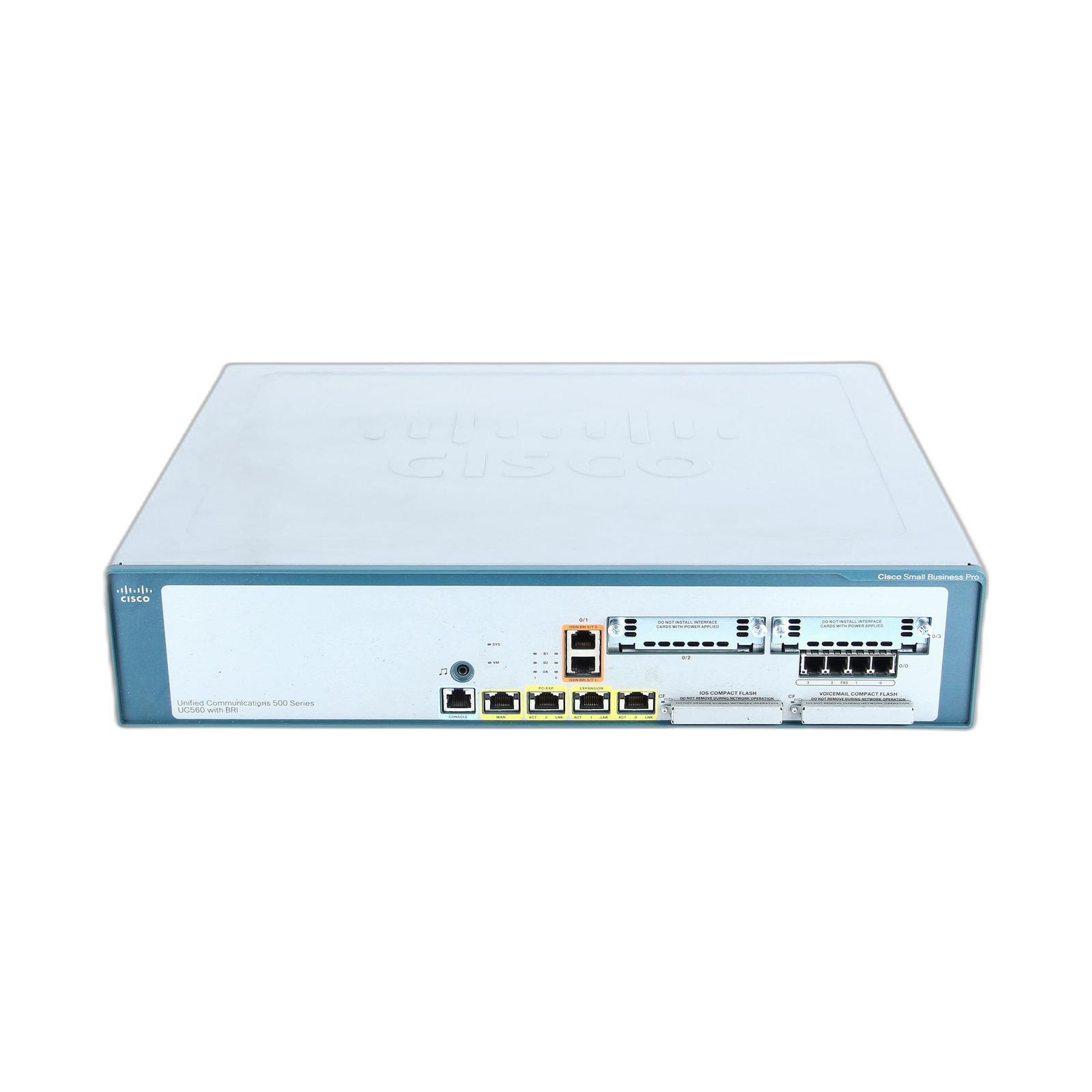 Cisco UC560-BRI-K9 Unified Communications 560 VoIP-Gateway 0 / 2 16 Benutzer E